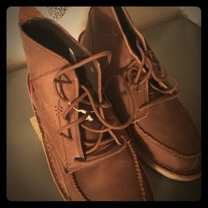 A pair of all leather Oliberte pull up shoes!